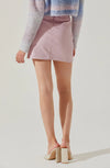 ASTR Pink Isoline Faux Leather Mini Skirt (LARGE)