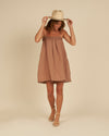 Rylee + Cru Clay Scallop Hem Sahara Mini Dress