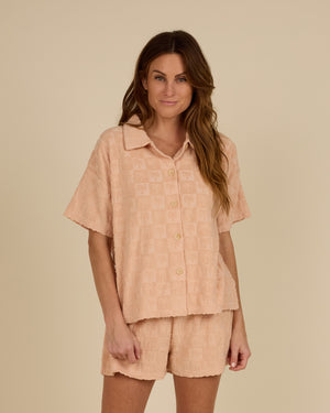 Rylee + Cru Apricot Terry Cover Up Set