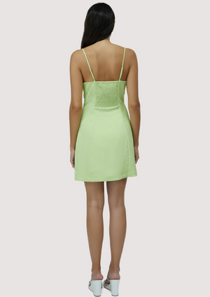 Lost + Wander Lime Islander Mini Dress