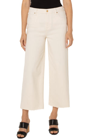 Liverpool Stride Cropped Flare in Seaside Dunes Wash (SIZE 14)