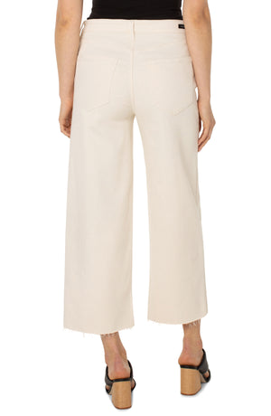Liverpool Stride Cropped Flare in Seaside Dunes Wash (SIZE 14)