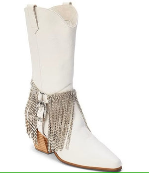 Matisse White Dolly Leather Western Boots