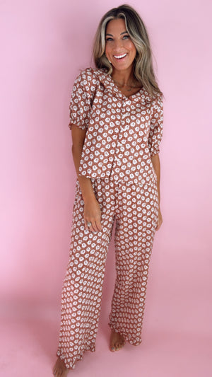 Rylee + Cru Ruby Fleur Ruffle Pjs (1 XS)
