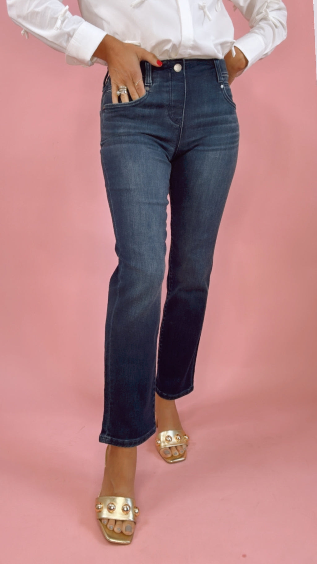 Liverpool Gia Pull On Straight Leg in Warner