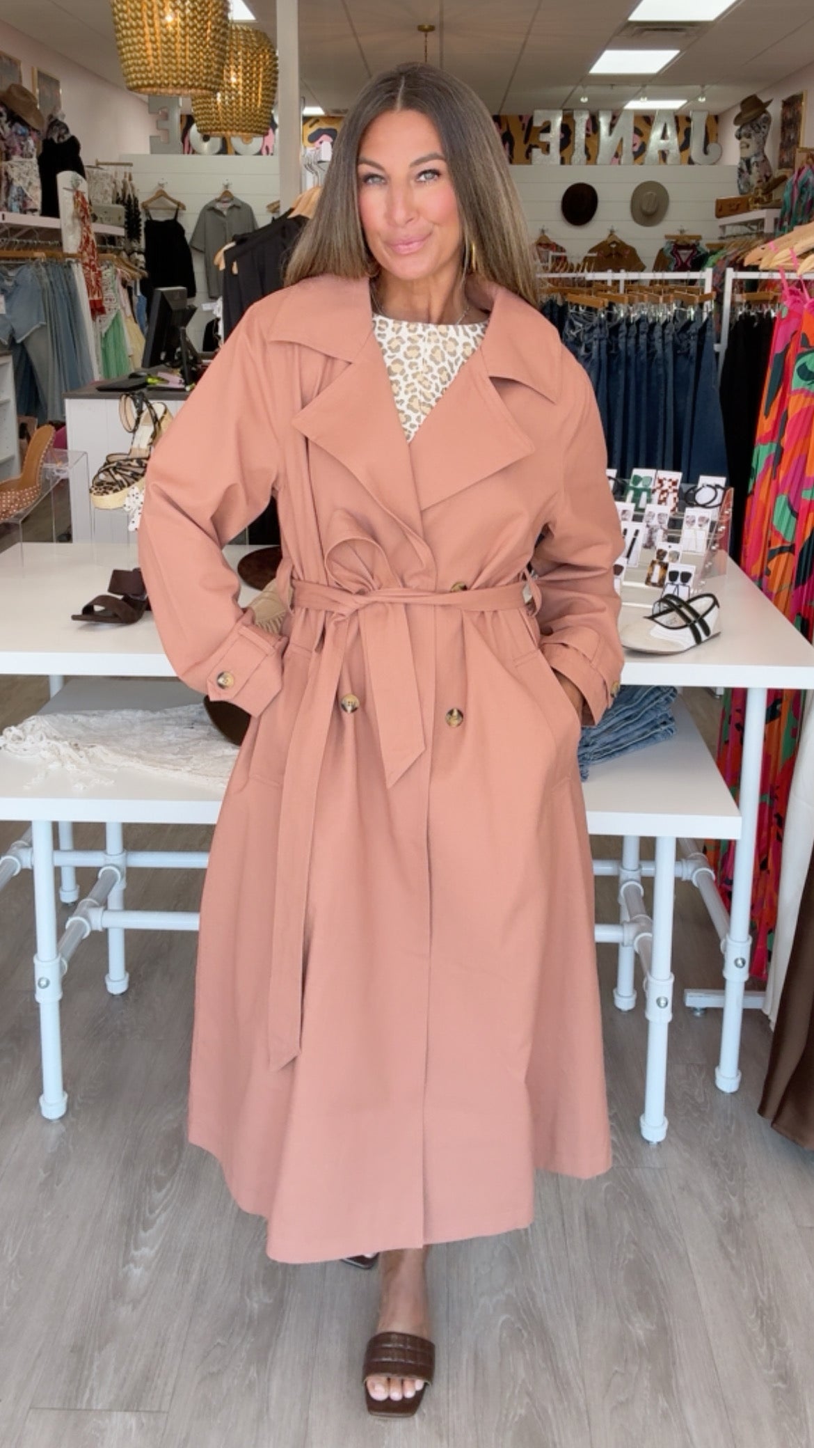 Rylee+Cru | Trench Coat in Clay