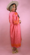 Uncle Frank Pink Cord Embroidered Dress