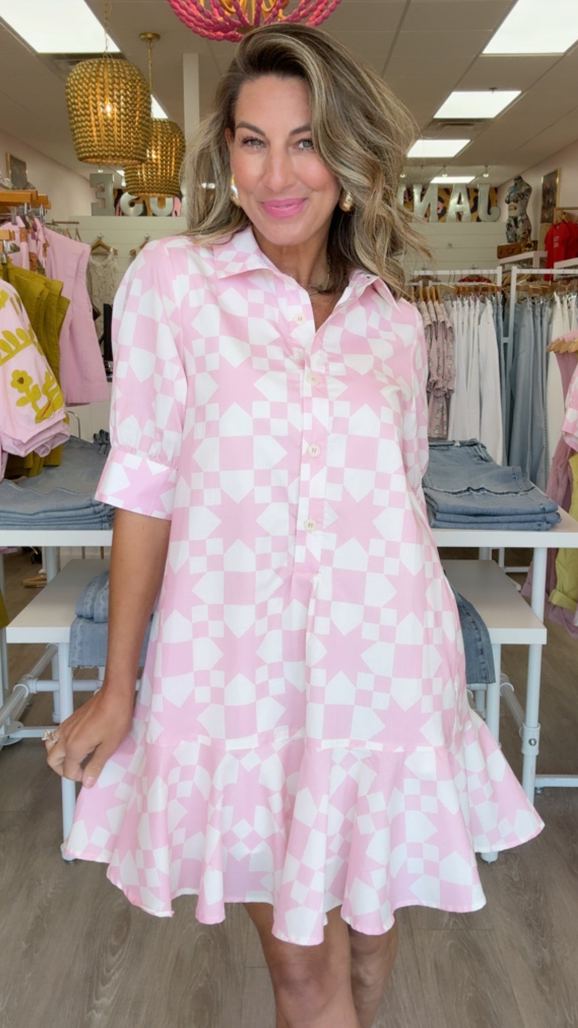 Ivy Jane | Pink Quilting Bee Dress