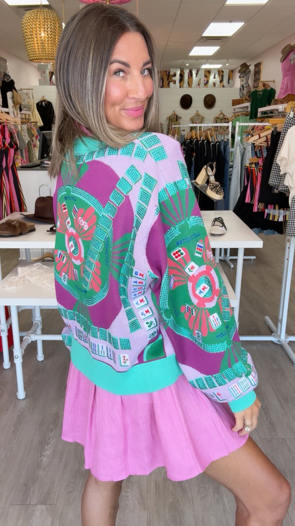 Queen of Sparkles Mahjong Cardigan