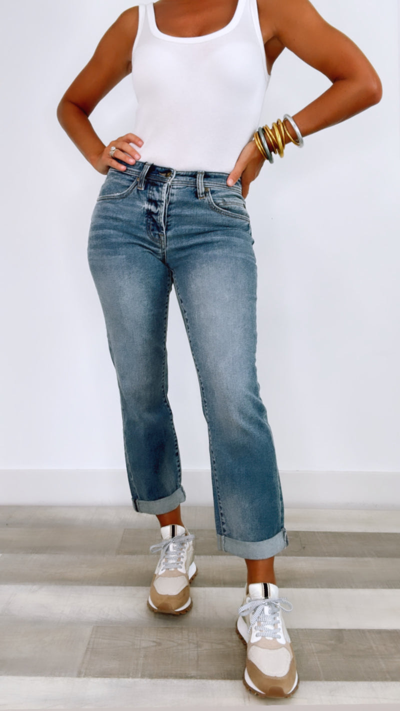 Liverpool The Keeper Boyfriend Denim in Austwell Wash