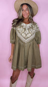Free People Army Combo Orson Mini Dress