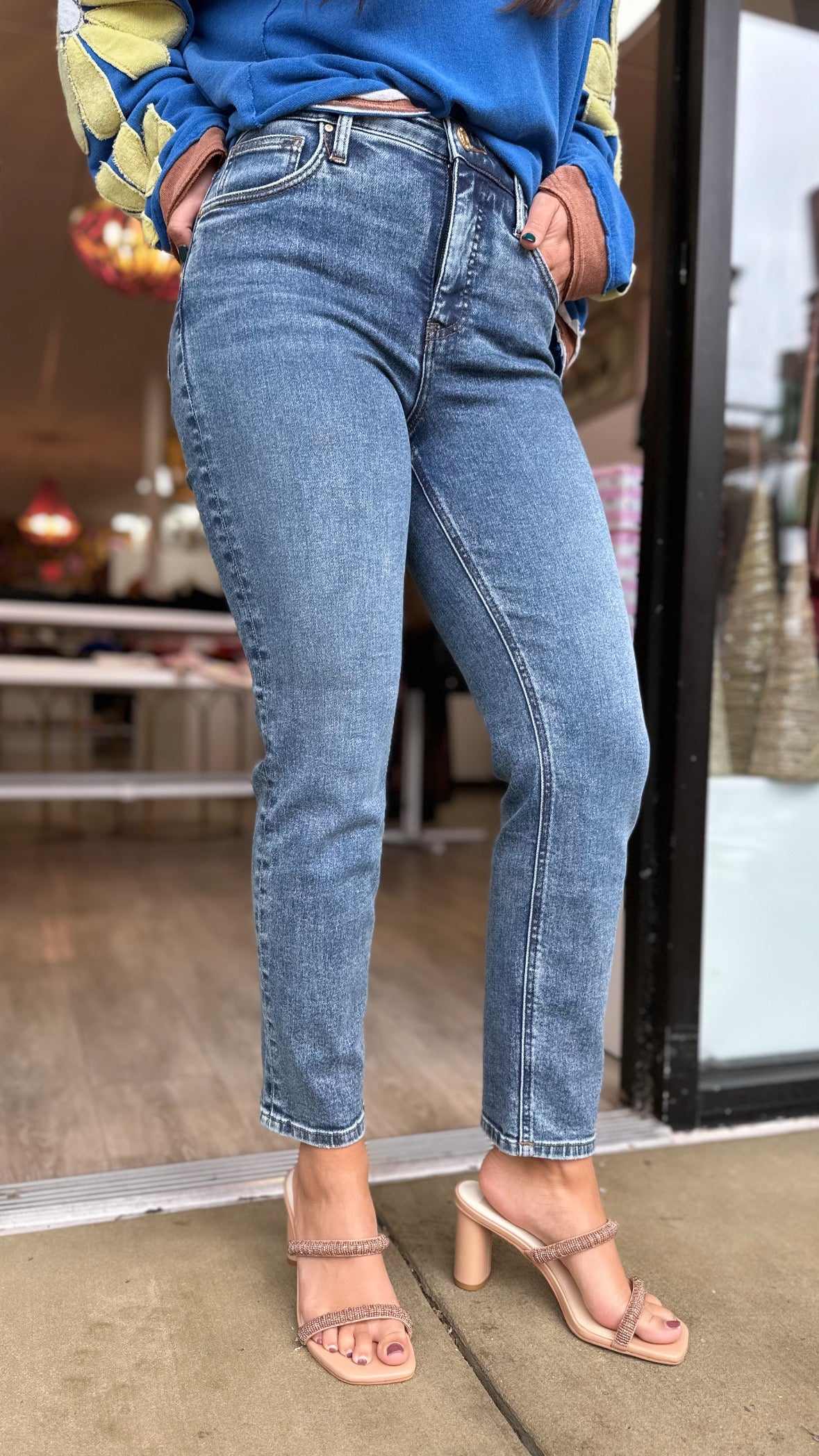 Kut Rachel High Rise Fab Mom in Radiant