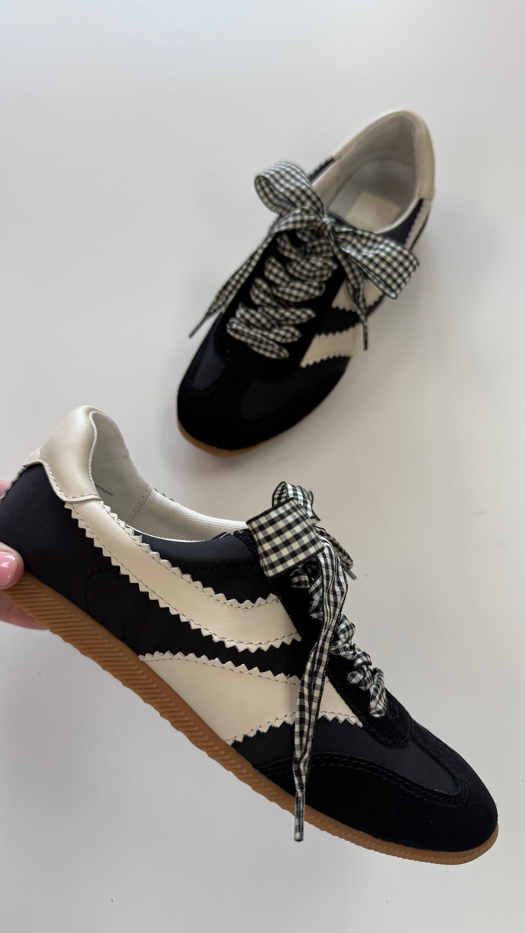 Dolce Vita Black Nylon Limit Sneakers