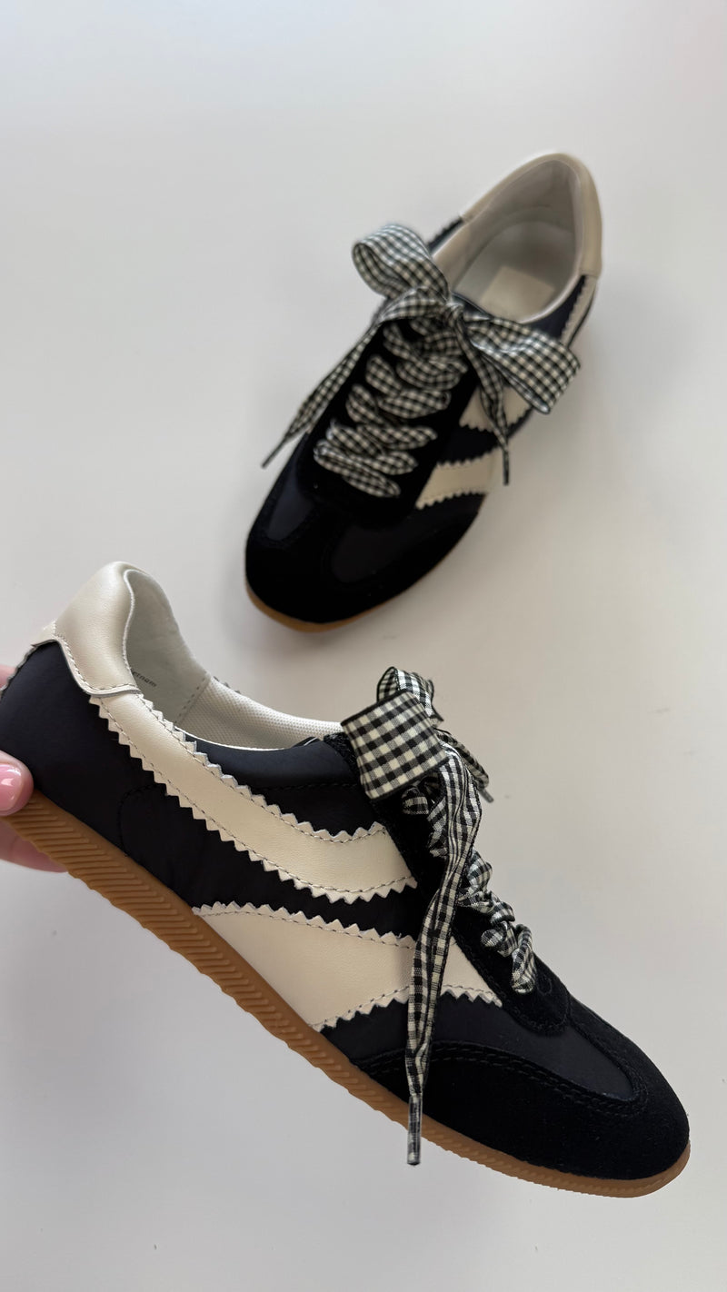 Dolce Vita Black Nylon Limit Sneakers