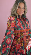 Alden Adair Adele Dress in Medieval Floral (1 SMALL)
