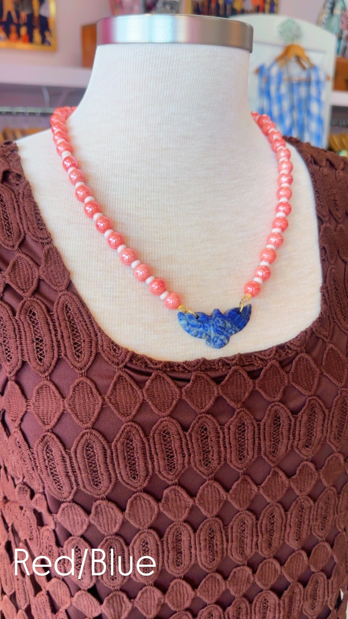 Beaded Eagle Necklace
