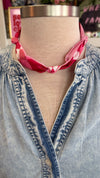 Customizable Pink, Red and Black Scarves