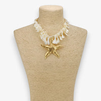 Chunky Shell Starfish Necklace
