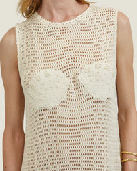 Natural Knitted Shell Elodia Dress