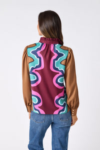 Crosby | Lyla Blouse in Serpatine