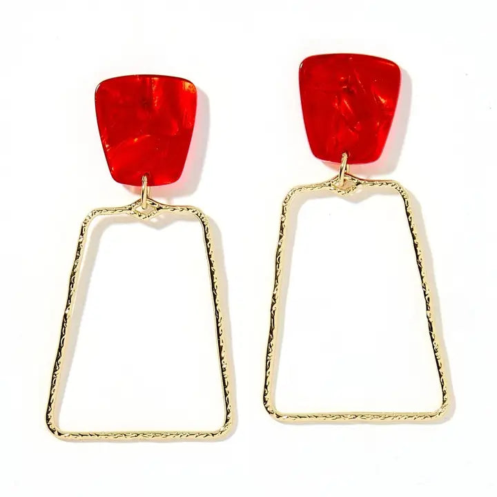 Kaetlyn Red Statement Earring