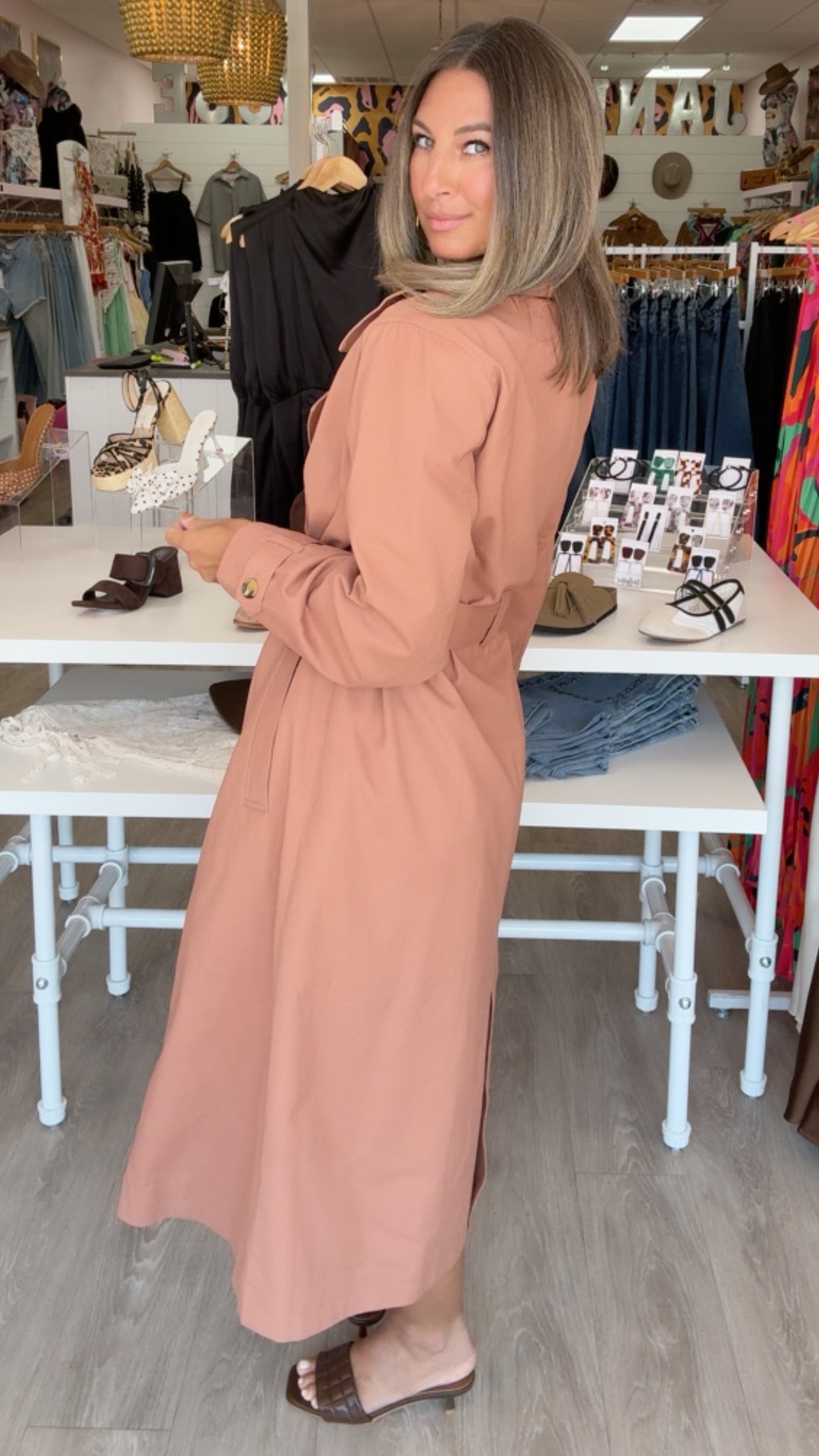 Rylee+Cru | Trench Coat in Clay