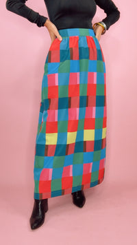 Alden Adair Daphne Skirt in Holiday Check (1 XS)