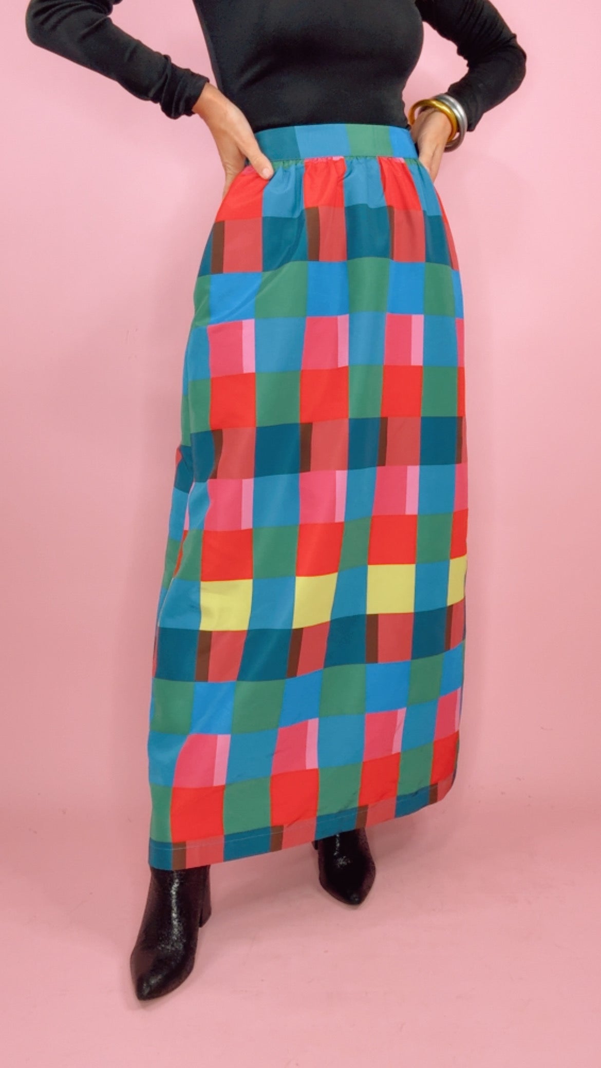 Alden Adair Daphne Skirt in Holiday Check (1 XS)