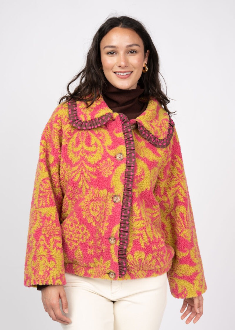 Ivy Jane Scroll Sherpa Print Jacket