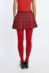 Molly Bracken Red Checkered Mini Skirt