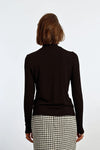 Molly Bracken Black Long Sleeve high Neck Layering Top