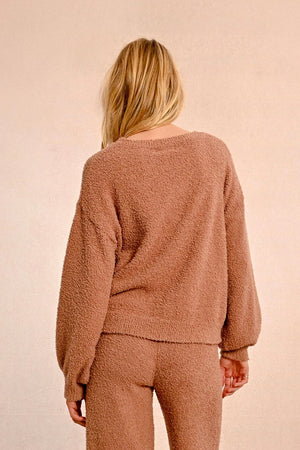 Molly Bracken Beige Soft Plush Sweater Set