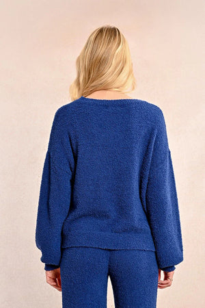 Molly Bracken Blue Soft Plush Sweater Set