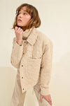 Cream Quilted Jacket