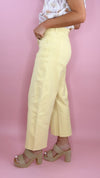 Kut Gwen High Rise Wide Leg in Daffodil