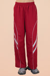 Red Side Piping Track Pants