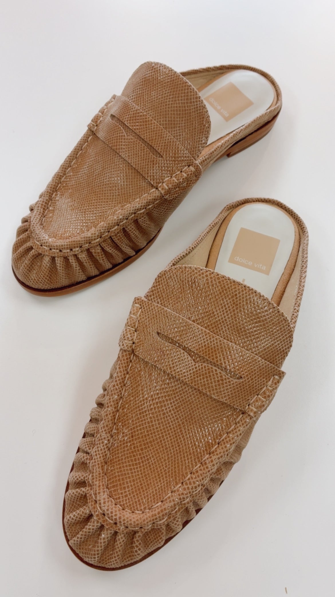 Dolce Vita | Betzy Latte Embossed Suede Loafer