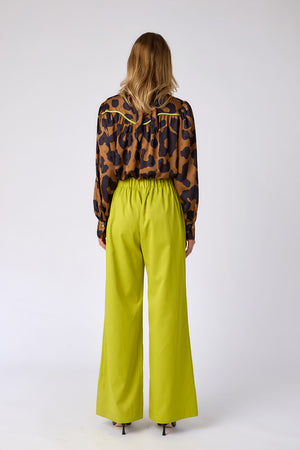 Crosby Cora Chartreuse Trouser