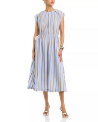 Blue Stripe Tie Bryce Dress