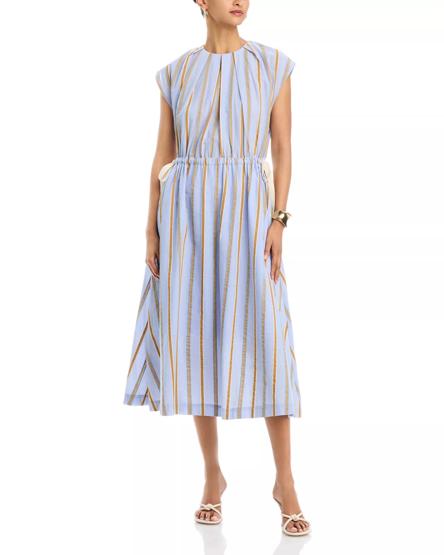 Blue Stripe Tie Bryce Dress