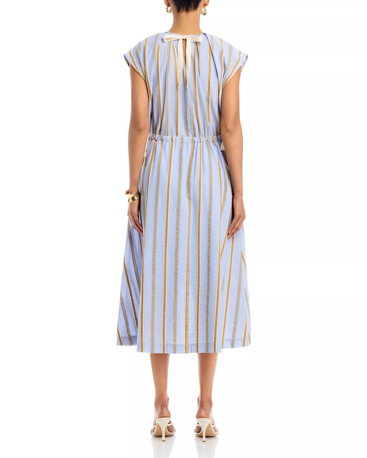 Blue Stripe Tie Bryce Dress