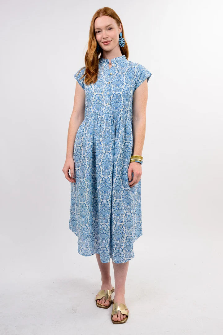 Ivy Jane | Blue Linen Blues Dress (1 XL)
