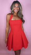 ASTR Red Lilibeth Mini Dress (1 SMALL)