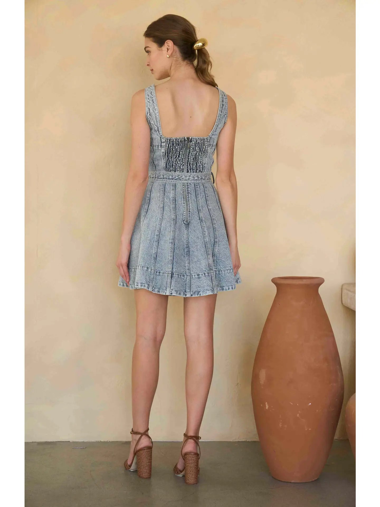 Moon River | Light Blue Denim Mini Dress
