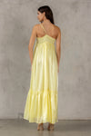 Yellow Bow Front Maxi Dress (1 MEDIUM)