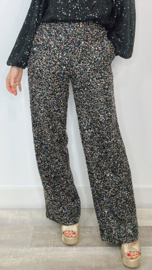 Endless Rose Back Boucle Tweed Pants (1 XS)