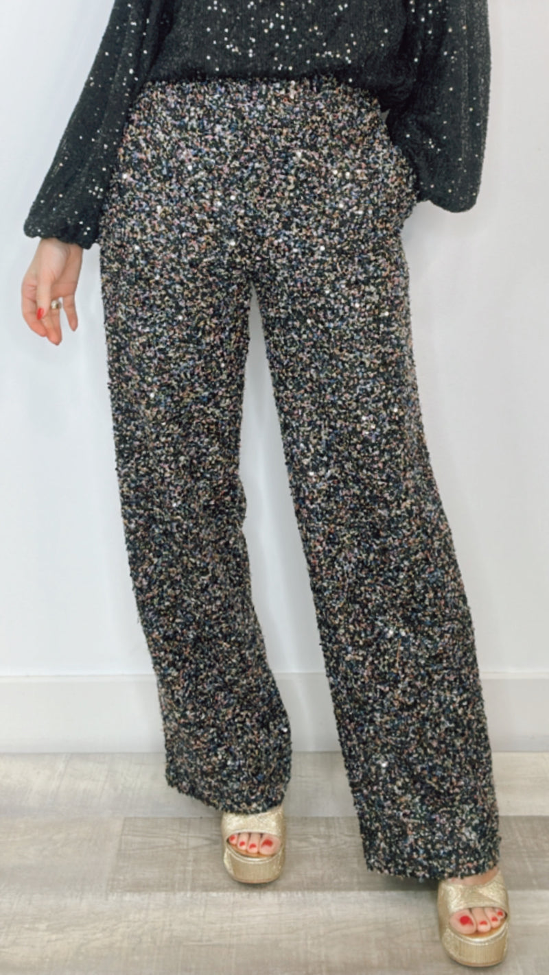 Endless Rose Back Boucle Tweed Pants