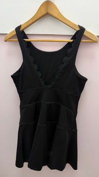 Karlie Black Scallop VBack Kourt Dress (LARGE)