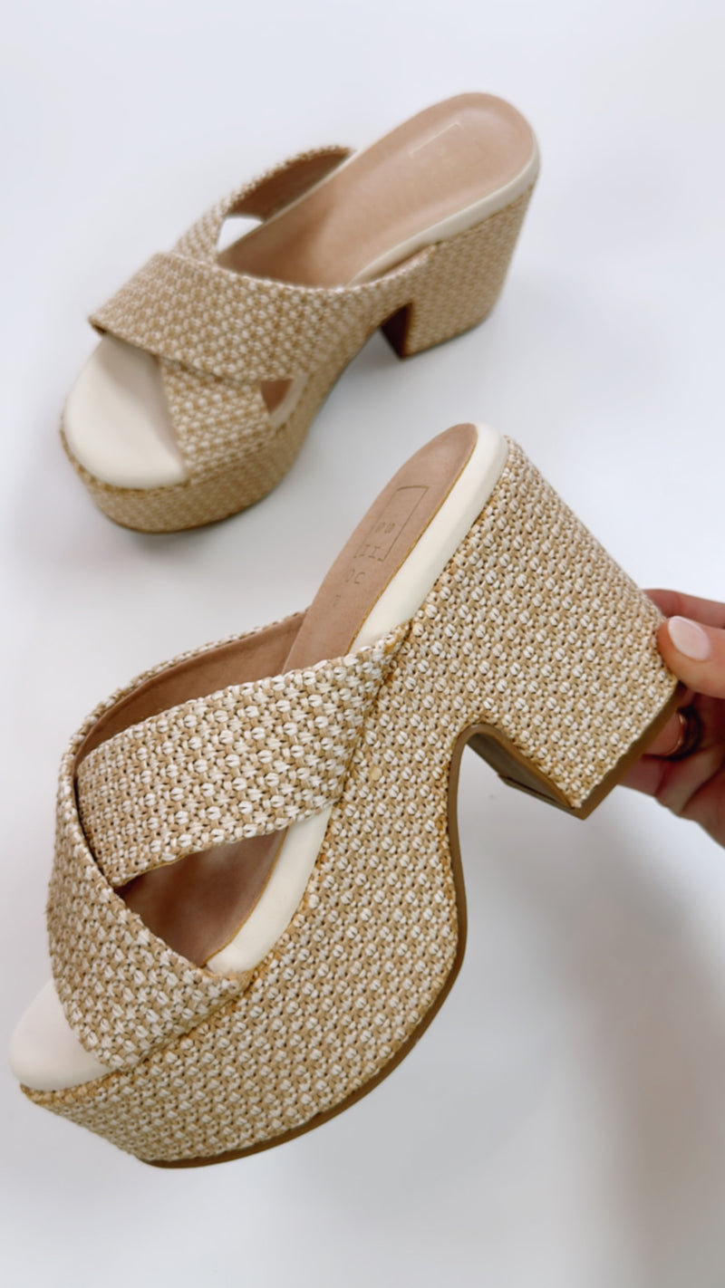 ShuShop Woven CrissCross Platform