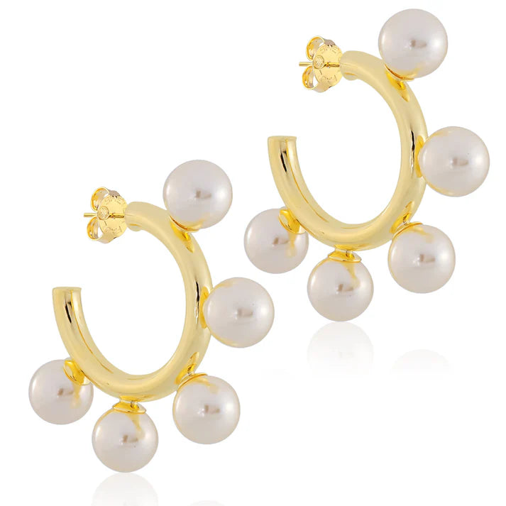 Sheila Fajl Gio Pearl Hoops
